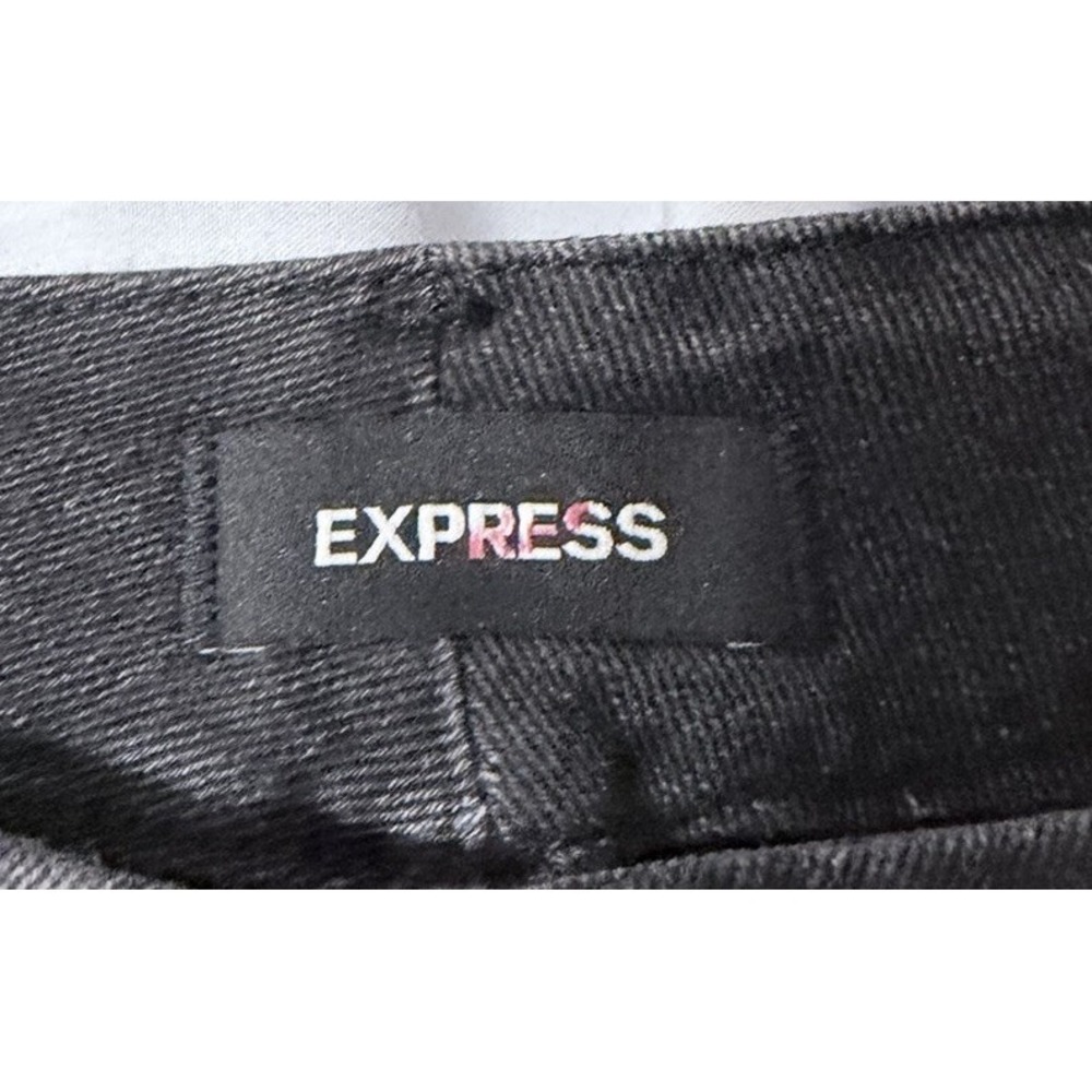 NWT Express Skinny Mid Rise Womens Stretch Black Flexx Jeans Denim Size M 6/8/10 - Picture 6 of 11